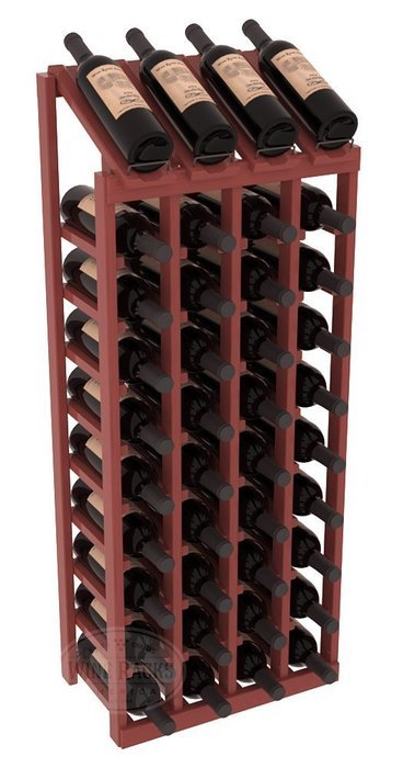 Wine Racks America Ponderosa Pine 4 Column 10 Row Display Top Kit. 13 Stains to Choose From! N8