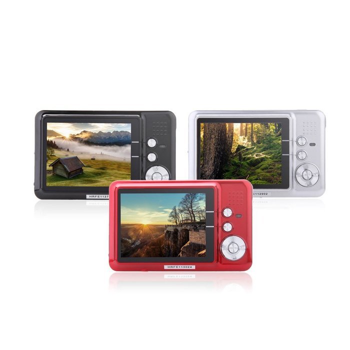 Andoer CDFE HD Digital Camera 18MP 2.7" TFT 8x Zoom Smile Capture Anti-shake Video Camcorder N15