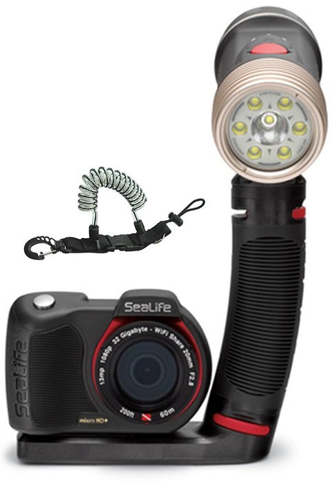 SeaLife SL670 Sea Dragon 2100 UW Photo/Video Dive Light Kit w/ Coil Lanyard