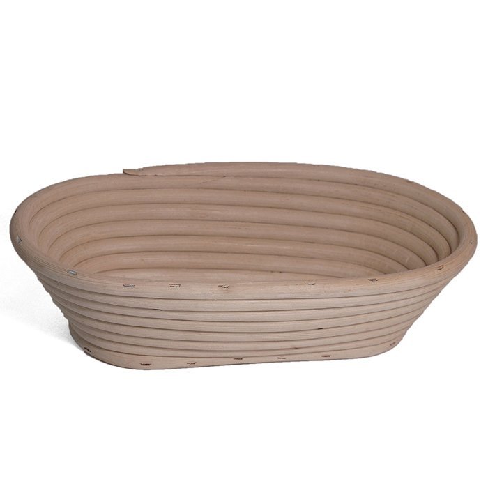 BrickOvenBaker 10-inch Low Oval Banneton Proofing Basket