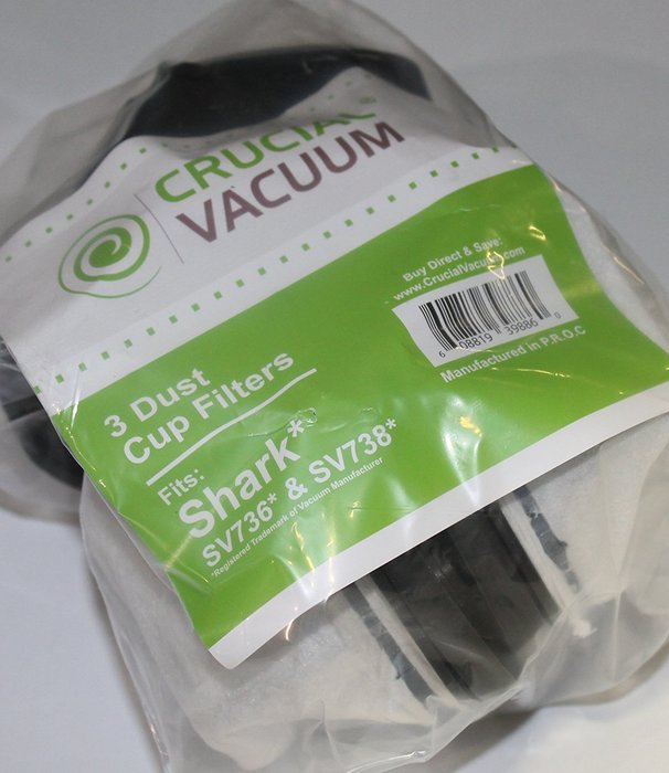 6 Shark XSB726N Washable Dust Cup Filter For Shark Hand Vac Models; SV736, SV748, SV738, SV719, SV70, SV90, SV728... N4