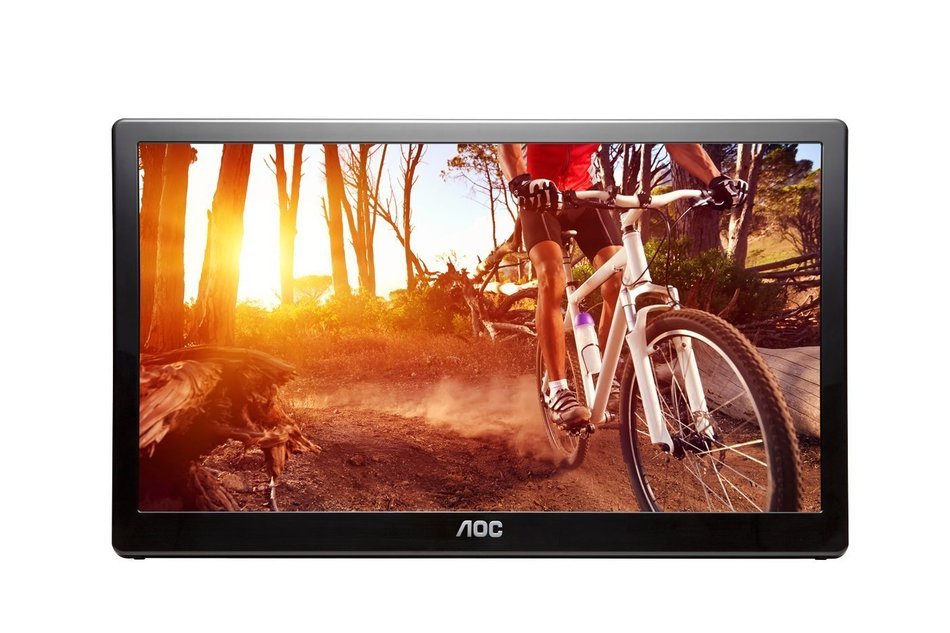 AOC e1659Fwux- Pro 16-Inch Class, Full HD 1920x1080 Res, 300 cd/m2 Brightness, USB 3.0-Powered... N8