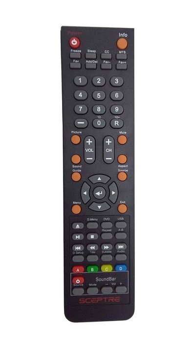 Brand New SCEPTRE TV DVD Soundbar Combo Remote for SCEPTRE TV DVD Soundbar E243BD-FHD E246BD-FHD E325 E245BD-FHDU... N3