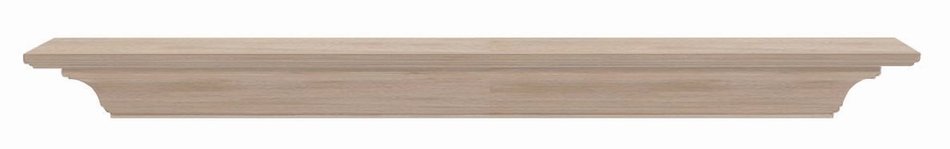 Pearl Mantels 418-60 Homestead Unfinished Fireplace Mantel Shelf, Length 60-Inch