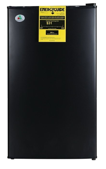 Conbridge CBBC-95BOA 3.1 Cu.Ft. Compact Refrigerator With Ice-box, Black