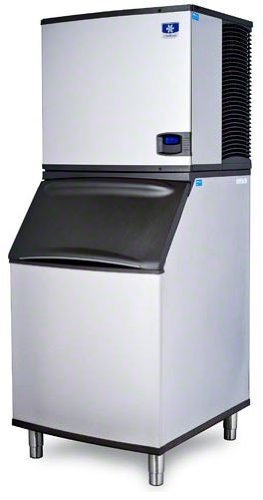 Manitowoc IY-1094N_B-570 1020 Lb Remote Cooled Half Cube Ice Machine w/ Storage Bin