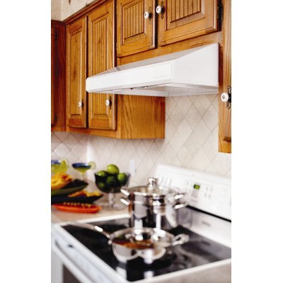 Under Cabinet Hood with Emerald Corners Color: Stainless Steel, Duct: 3.25" x 10" Vertical, Size: 36"