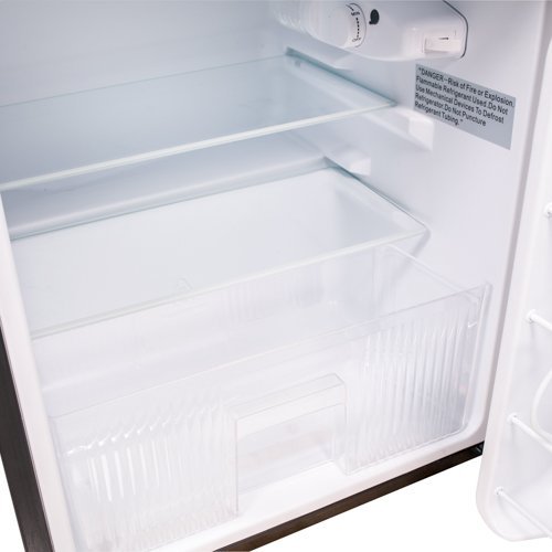 EdgeStar 3.1 Cu. Ft. Energy Star Compact Fridge/Freezer - Stainless Steel N2
