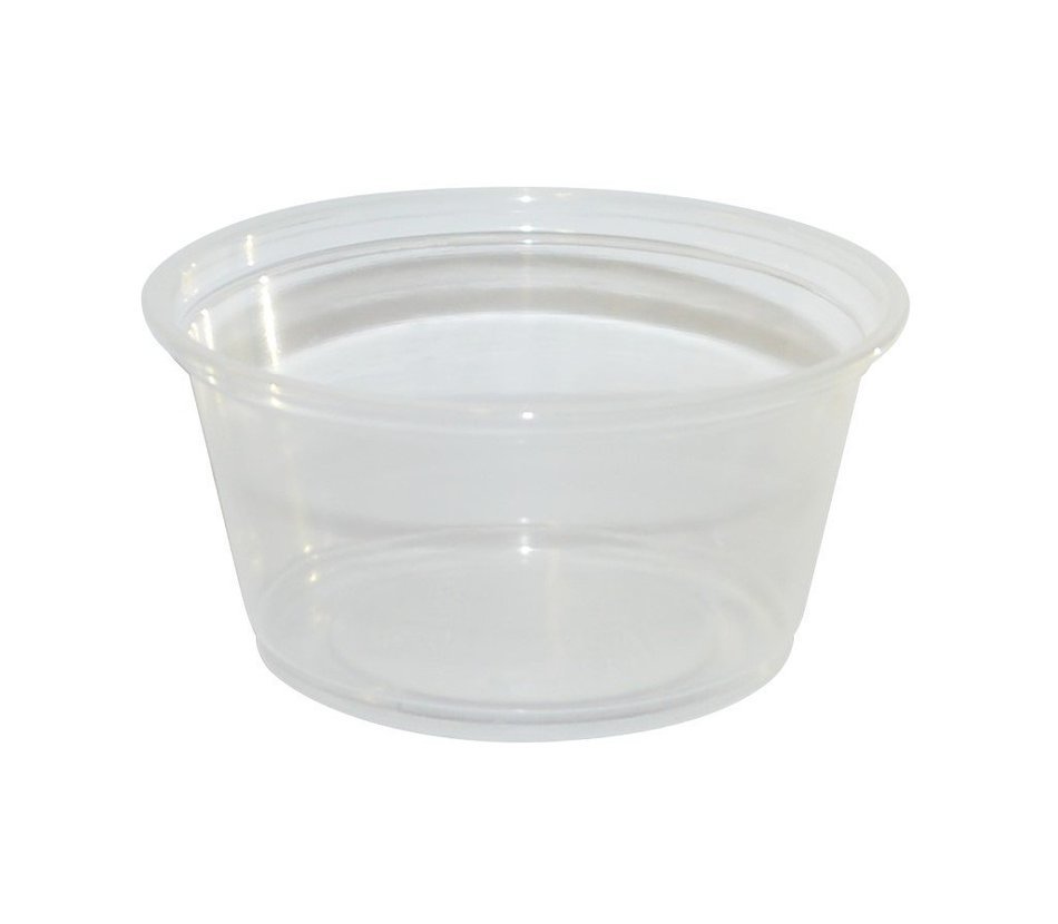 PARA 2 oz Plastic Souffle Portion Cup with lids, Clear, 150/Pack N3