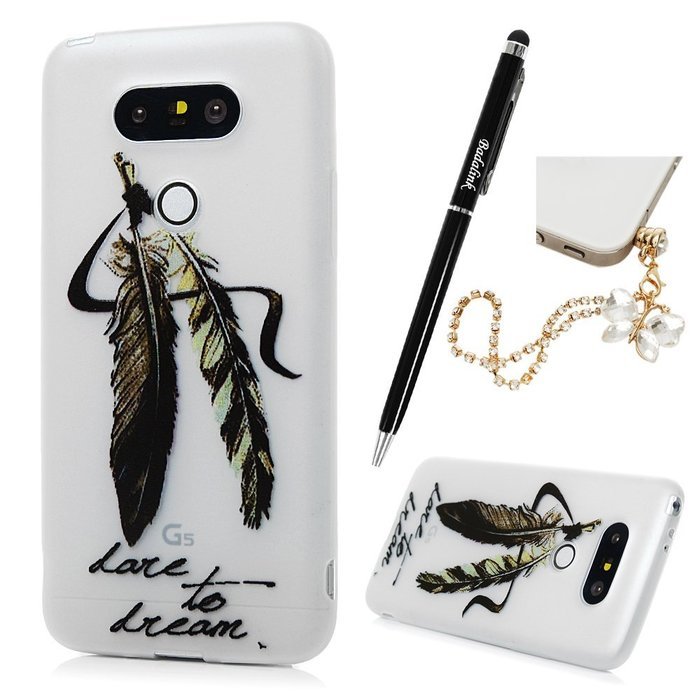 LG G5 Case, LG H868 Case - Luminous Shockproof Colorful Print Soft TPU Rubber Skin Gel Bumper Slim Fit Protective... N9