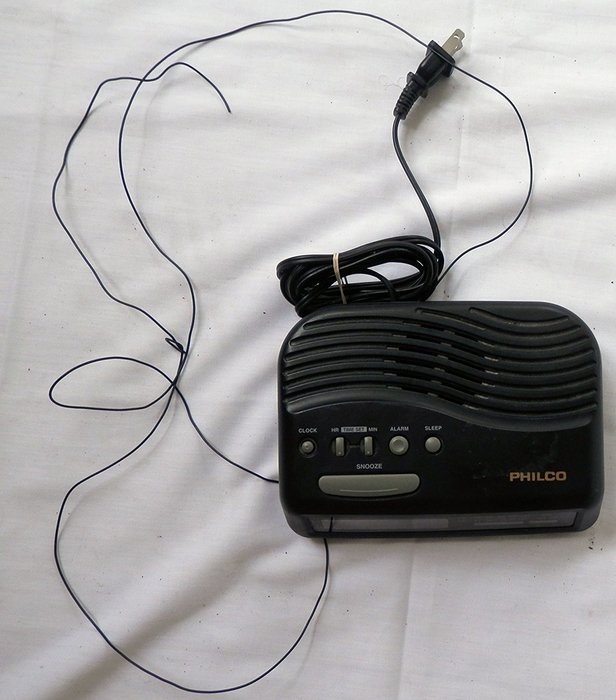 Philco Alarm Clock Radio Model No 799K N2