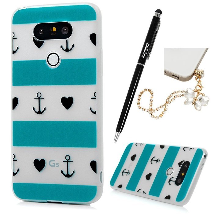 LG G5 Case, LG H868 Case - Luminous Shockproof Colorful Print Soft TPU Rubber Skin Gel Bumper Slim Fit Protective... N11
