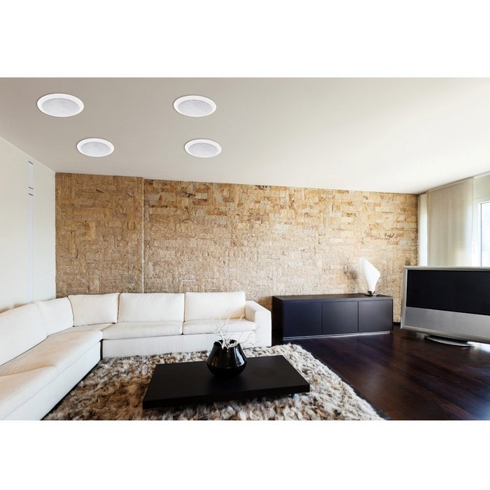 Pyle Home PHSKIT8 300-Watt 8-Inch Dual In-Ceiling Speaker /Volume Control/Speaker Wall Plate/Wiring Combo Speaker... N3