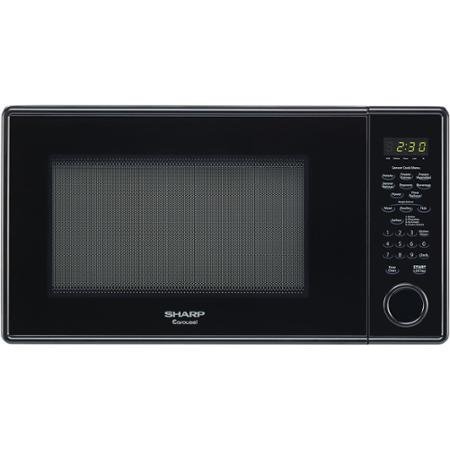 Sharp R459YK Carousel 1-1/3-cu. ft. 1000W Countertop Microwave Oven, Black