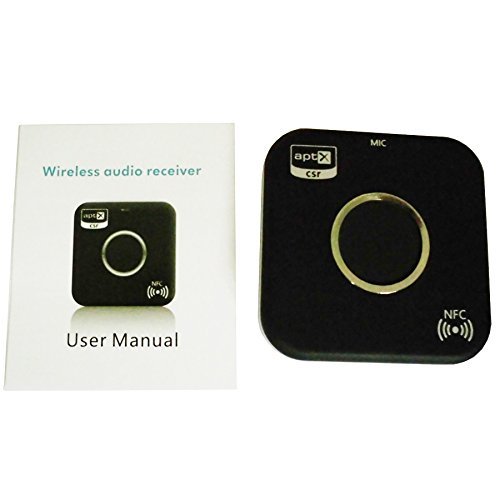 NFC Wireless Bluetooth 4.1 Speaker Hands Free Call adapter Car CSR APTX Wireless Audio Receiver Stereo Two Audio... N4