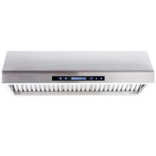 CAVALIERE 42" Under Cabinet / Wall Mounted Stainless Steel Kitchen Range Hood w/Remote Control 900 CFM AP238-PS61-42 N2