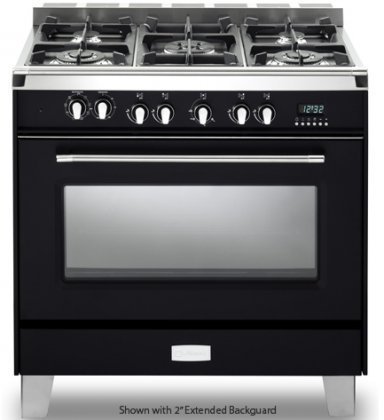Verona VCLFSGG365E 36" Classic Gas Range in Matte Black