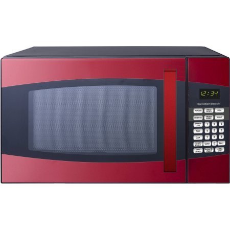 Hamilton Beach 0.9-cu. ft. Microwave Oven, Model:P90D23AL-XFR/color:Black/Red