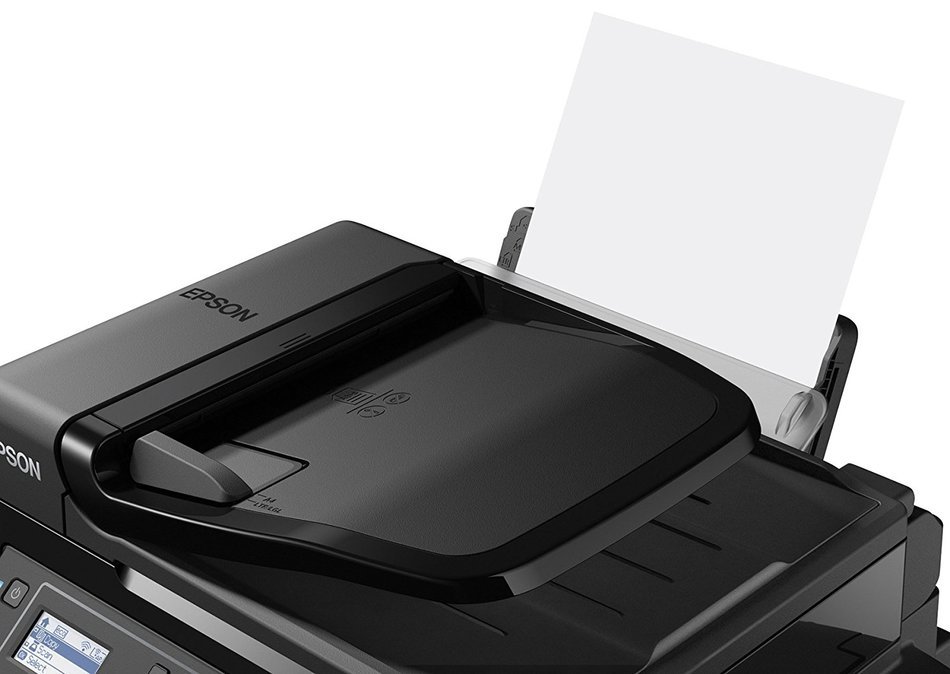 Epson WorkForce ET-4500 EcoTank Wireless Color All-in-One Supertank Printer with Scanner, Copier, Fax, Ethernet... N2