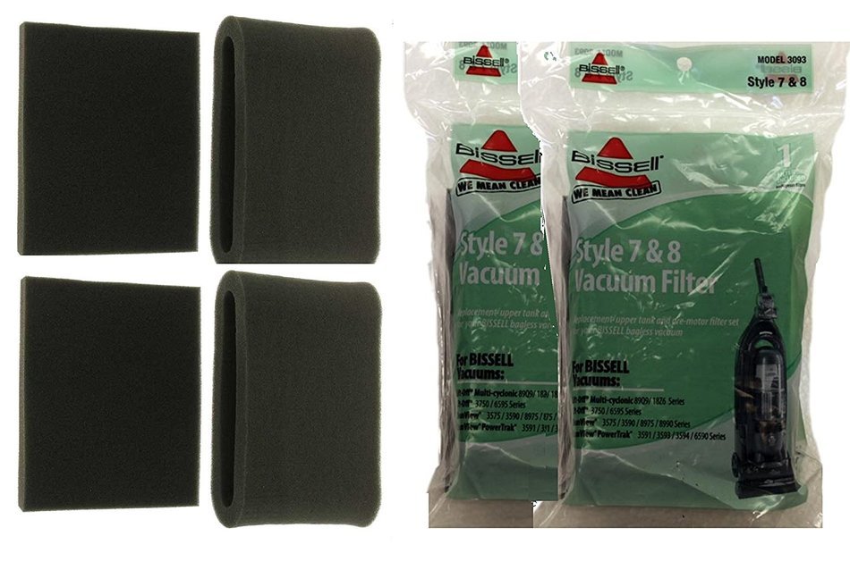 Bissell Lift-Off Supply Kit. Includes (4) Style 7 and 8 Foam Filter Kits, (2) Style 8 HEPA Filters, (2) Style... N3