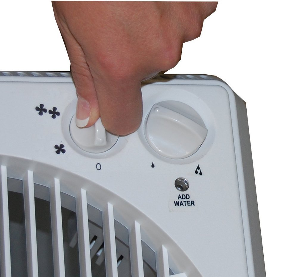 AIRCARE 826000 Space-Saver Evaporative Humidifier, White