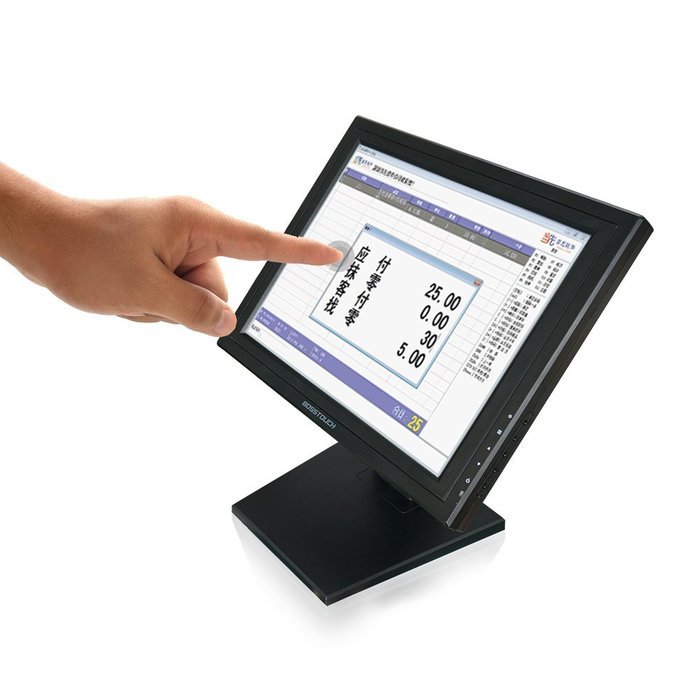 15inch LCD Touch Screen Monitor for POS 5 Wire Resistive N2
