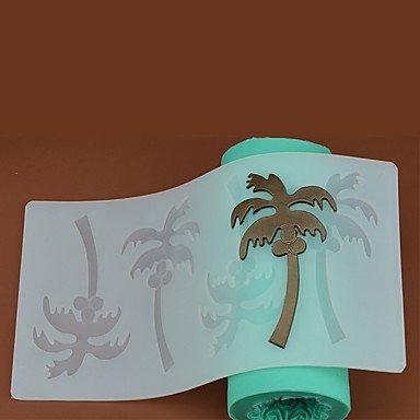 Y&XL&H 4 Hole Coconut Palms Shape Chocolate Plugin Mold for Cake Decoration Baking Mold Silicone Material N2