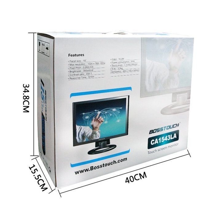15inch LCD Touch Screen Monitor for POS 5 Wire Resistive N3
