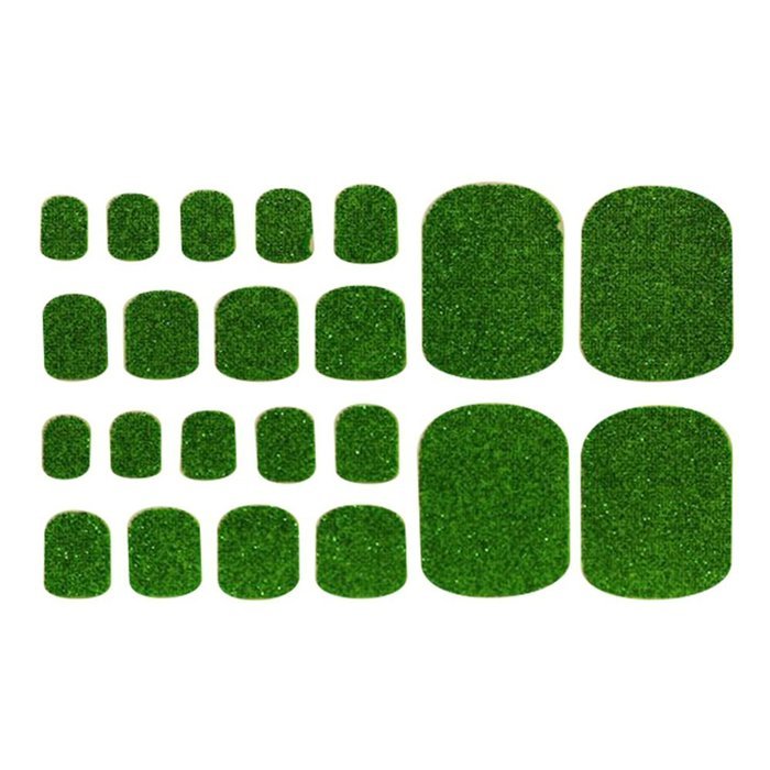 EVTECH(TM) 4 Style Colorful Toe Nail Sticker Full Nail Wrap Nail Decals Strips Gradient Nail Polish Strips Nail... N4