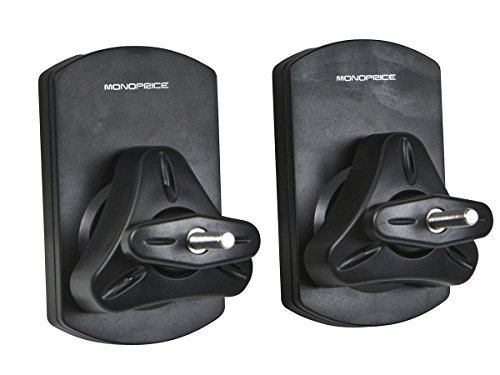 Monoprice 11410 Speaker Wall Mounting Bracket, Black, Set of 2 N2