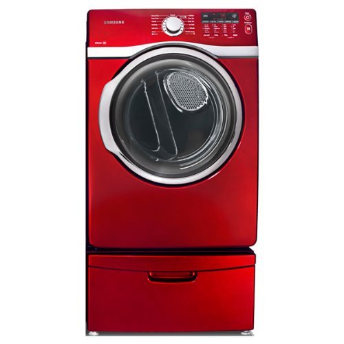 Samsung DV393ETPARA 7.3 Cu. Ft. Red Stackable With Steam Cycle Electric Dryer - Energy Star