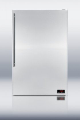 Summit FS603SSVHFROST 22" Cold Cavern Beer Froster with Digital Thermostat Manual Defrost Fixed Wire Shelves Door...