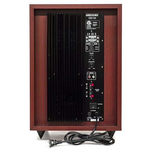 Fluance DB-150 10 Inch 150 Watt Low Frequency Powered Subwoofer-Dark Walnut N12