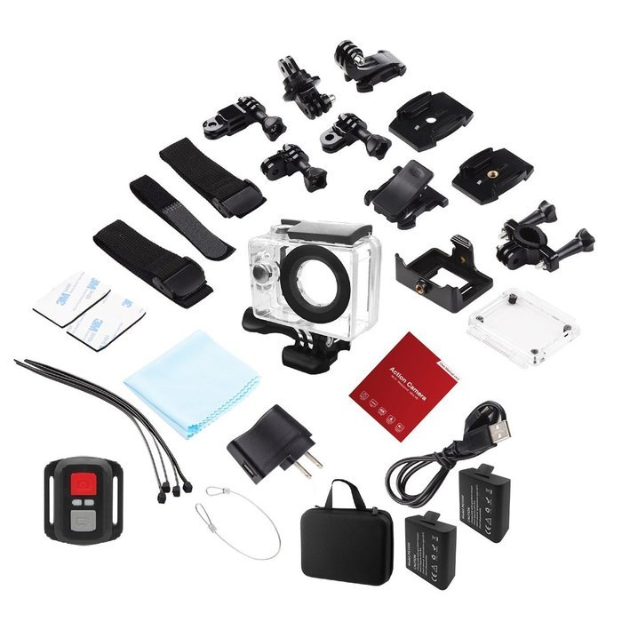 Ufinetec ACH9R 4K Action camera Ultra HD Waterproof DV Camcorder 2.0-inch LCD With 2.4G Remote Control 170 Degree... N2