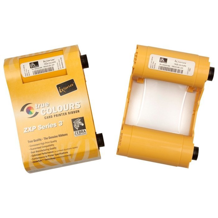 ZEBRA TECHNOLOGIES 800011-101 / True Colours Ribbon - Black - 1000 Card
