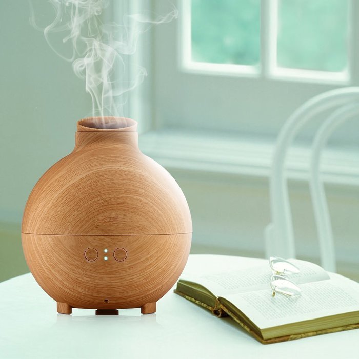 IREALIST Floureon Essential Oil Aroma Diffuser Ultrasonic Humidifier Air Mist Aromatherapy Purifier Wood grain... N8