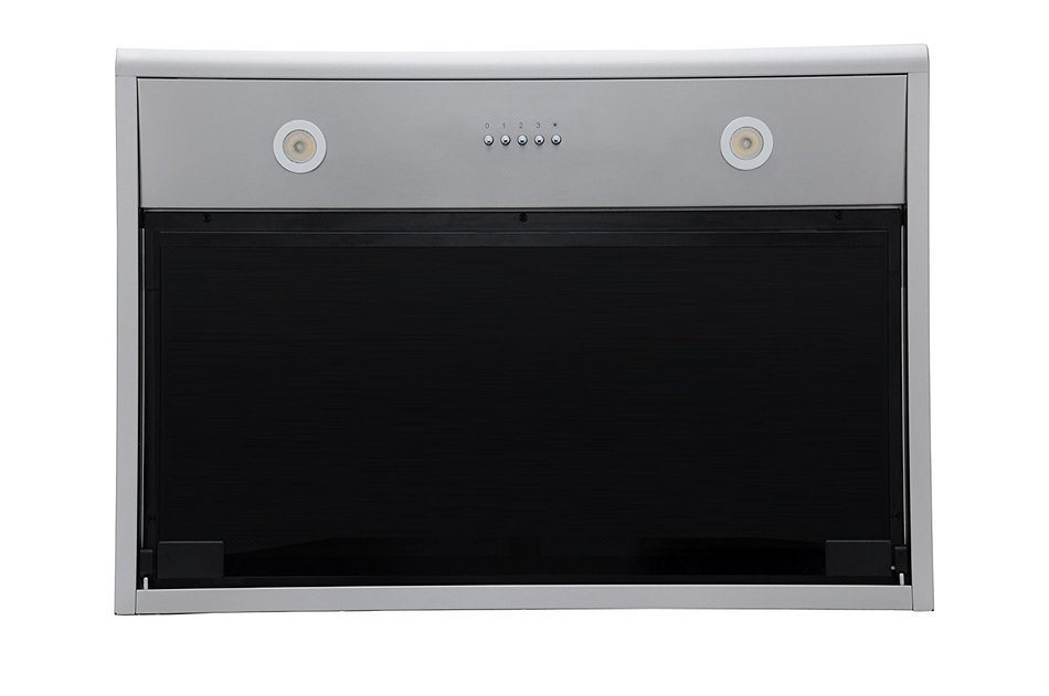 KOBE Range Hoods CHX3030PDS-GC KOBE Brillia 30-Inch Under Cabinet Push Button Glass Parametric Panel Range Hood N4