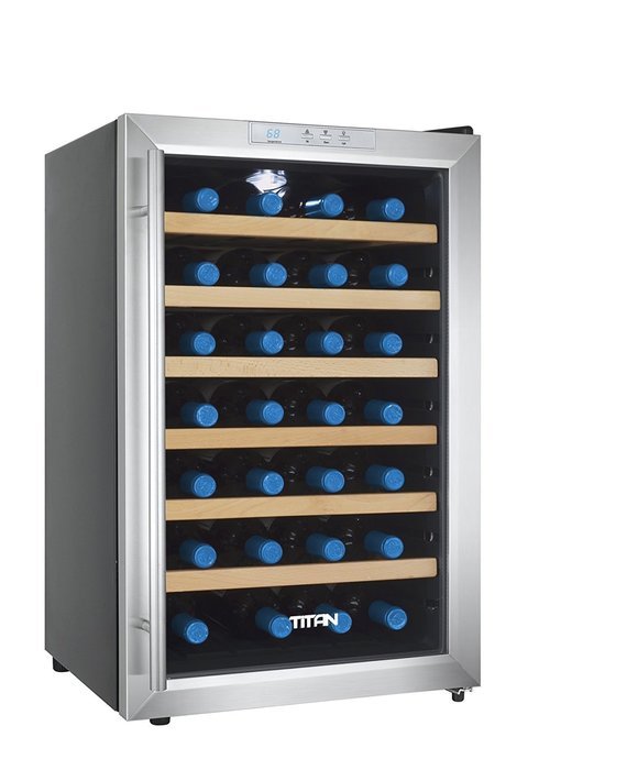28 Bottle Single Zone Freestanding Wine Refrigerator