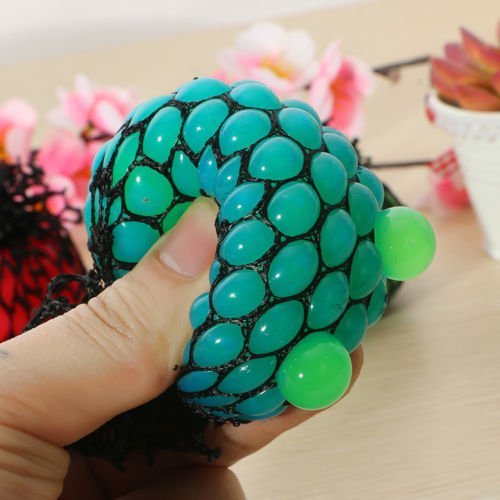 SymWell(TM) Hot funny Anti Stress Face Reliever Grape Ball Autism Mood Vent Squeeze Toy N2