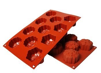 NY Cake Silicone Baking Mold-Snowflake 11 Cavities.