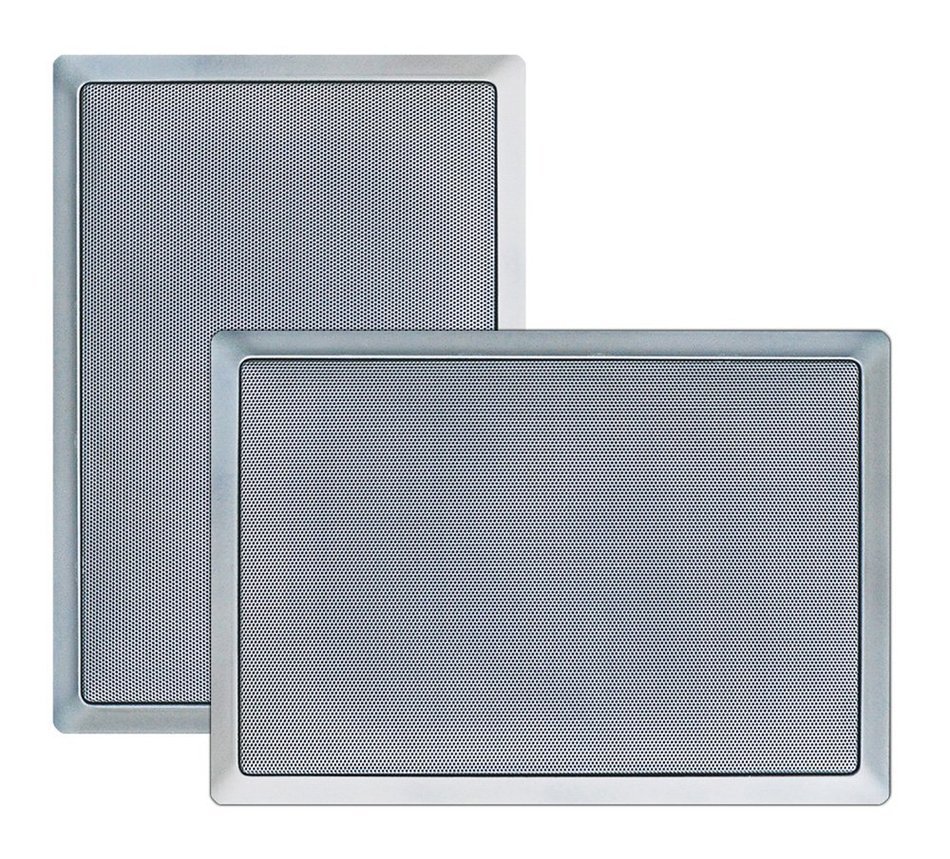 PyleHome PDIW65BK In-Wall / In-Ceiling 6.5-Inch Stereo Speakers, 2-Way, Flush Mount, Black (Pair) N8