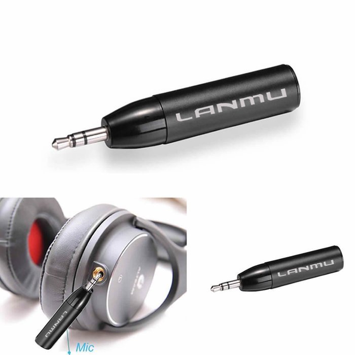 LANMU Black Audio Aux 3.5mm Mini Bullet Bluetooth ,Bluetooth Receiver,Bluetooth Adapter,Hands-Free Car Kits,Bluetooth...