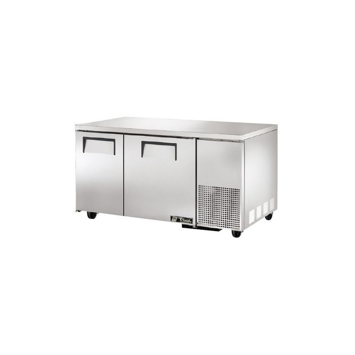 True TUC-60-32F-HD Deep Under Counter Freezer 0" 2 Section 2 Solid Doors