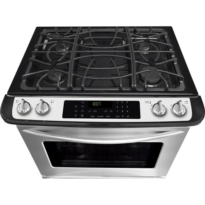Frigidaire Gallery Series FGGS3065PF 30" Slide-In Gas Range in Smudge-Proof Stainless Steel