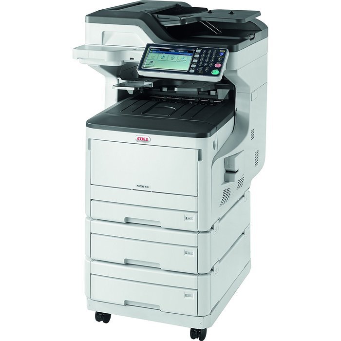 Okidata MC873DNX LED Multifunction Printer - Color - Plain Paper Print - Floo...