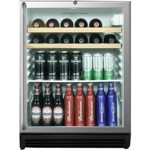 Summit SCR600BLCSSRC 24" Commercially Approved Beverage Center with 5.5 cu. ft. Capacity Door Lock Auto Defrost... N2