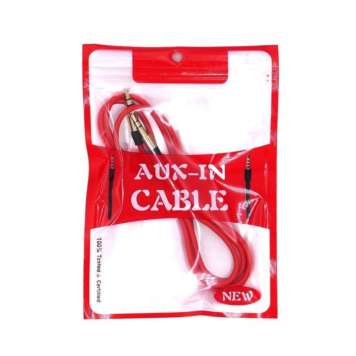 Vilight 3.5mm Male to Male Aux Audio Cable, 3 Feet, Red N2