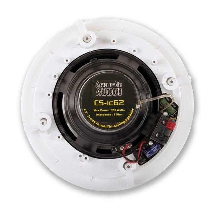Acoustic Audio CS-IC62-6PR 250 Watt 6.5" 2-Way Home Theater In-Wall/Ceiling Speakers (6-Pair) N2