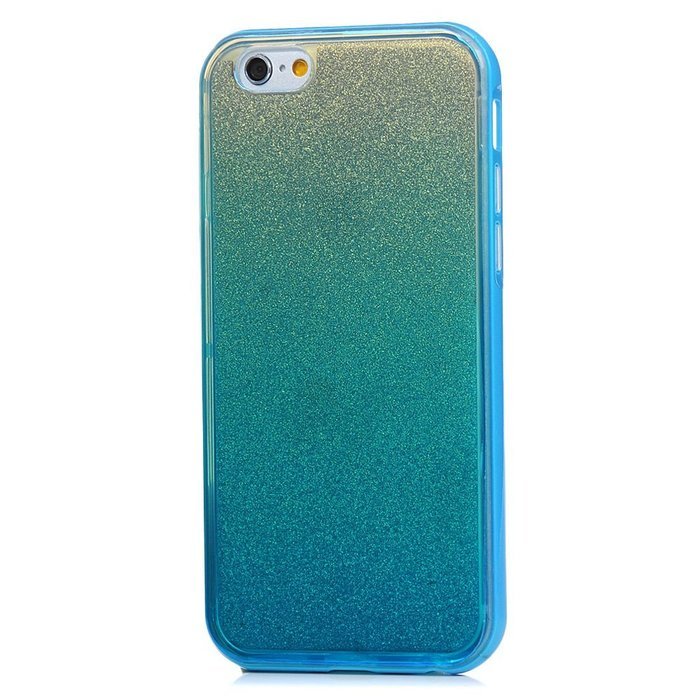 Custodia Per IPhone 6s Plus E IPhone 6 Plus – Cover Morbida In TPU Sfumato Viola E Blu, Ultra Sottile E Antigraffio, Protezione Antiurto