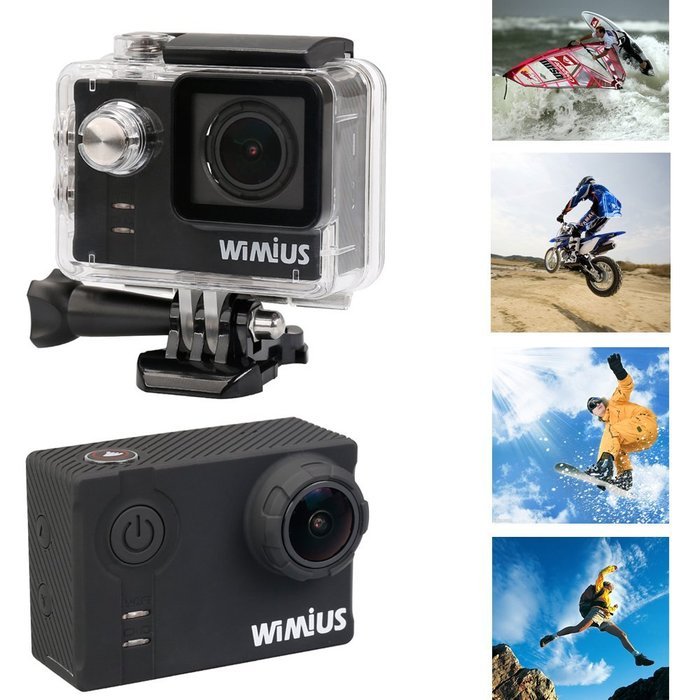 WiMiUS&reg; Waterproof Action Camera 16MP 2K WiFi Sports Camera Ambarella Built-in WiFi Helmet Cam HD Camcorder N10